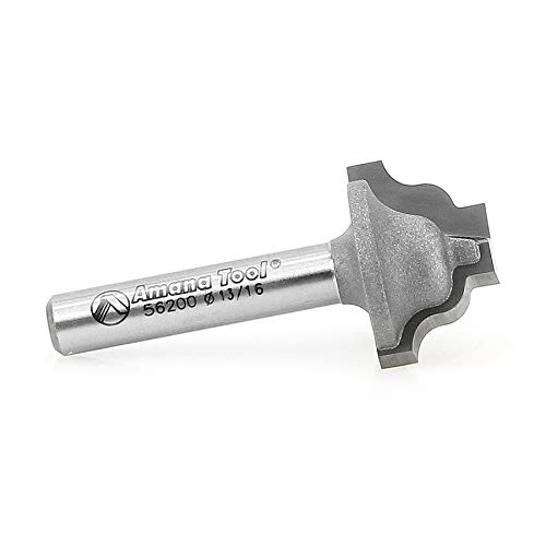 Amana Tool - 56200 Carbide Tipped Plunging Ogee Stile 1/8 Radius x 13/16 Dia x 33/64 x 1/4