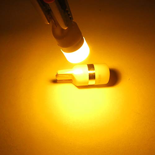 Image of WLJH Extremely Bright Yellow Dash Instrument Cluster Panel Gauge Bulbs + Climate Control Lights + Clock Light Led Kits for Lexus IS300 2001-2005, Pack of 12 | 3030 SMD, Dimmable, 360 Illumination, Warm Amber Light, Gauge Backlight, Climate Panel Light, Time Display, 12-Pack