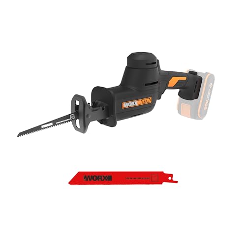 WORX WX501.9 Akku-Säbelsäge 20V – leistungsstarke Brushless Motor – 26mm Hublänge –...