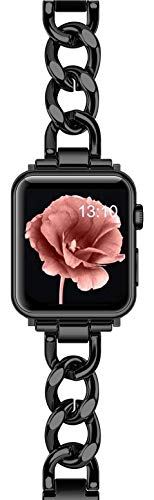Bracelet iWatch acier inoxydable chaîne cowboy homme femme Apple Watch 40mm 41mm