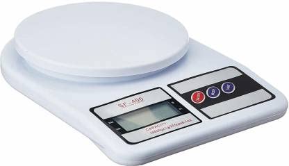 HOTTIP INDIA 10Kg Electronic Kitchen Weighing Scale Machine Weighing Scale (White)