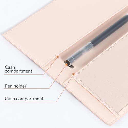 Image of CoBak Checkbook Cover for Women & Men - PU Leather Case with RFID Blocking | Classic Design Check Book Holder for Personal and Business