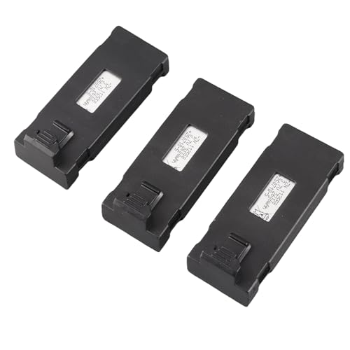 Batterie au Lithium pour Drone RC pour E88 E88Pro LSE525 E525Pro Autres Avions Télécommandés avec Câble de Portable 3 en 1, Accessoires Quadricoptère avec Protection (2600mah)