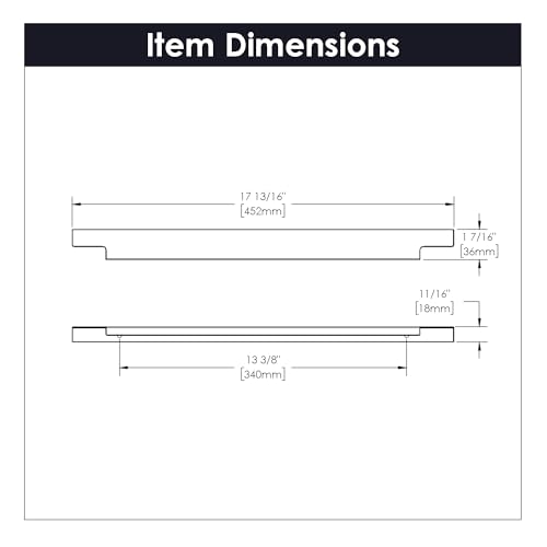 Poignée pull strict à lèvres Hickory Hardware C02h075746-al finition aluminium