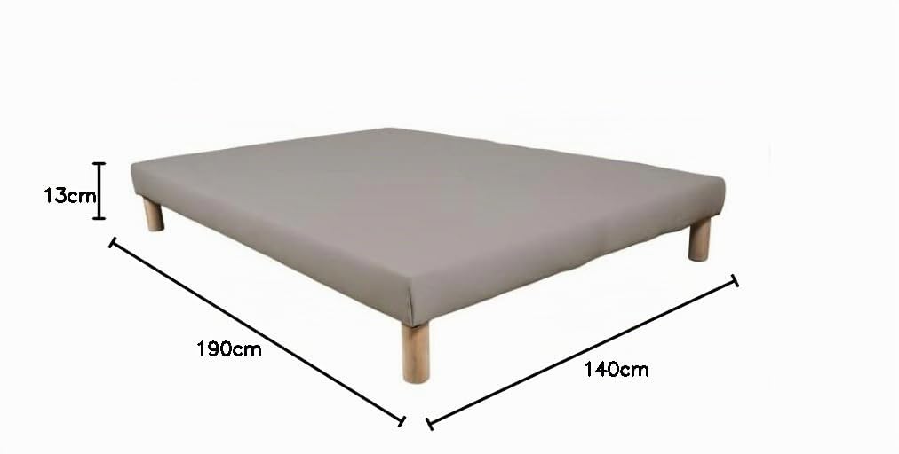 by sommiflex SOMMIER TAPISSIER Gris 70x190x2 (140x190) | Fabrication FRANÇAIS