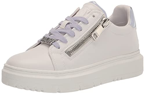 DKNY Women's K1346577-b28-10 Sneaker, Brt Wht/Lavender, 8 UK