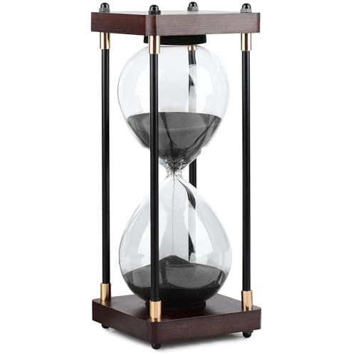 Recopilación de Oficina al mejor precio. 50 BTOOTB Reloj de Arena de 30 Minutos, Temporizador de Madera para Niños, Aula, Dormitorio, Oficina y Juegos (Negro)