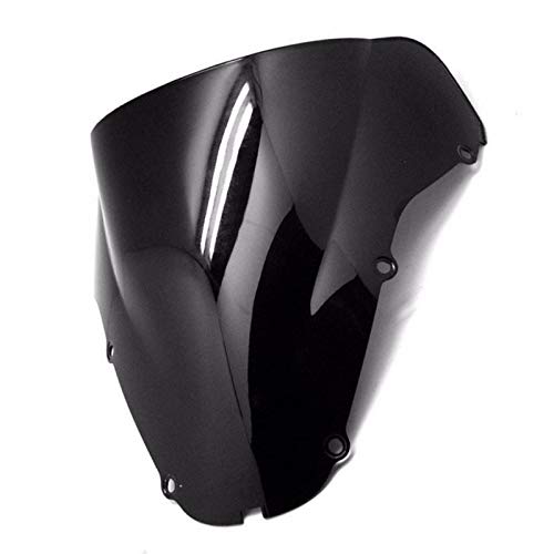 Motorcycle Street Double Bubble Windshield For Honda CBR900RR CBR 929 929RR 2000-2001 (Black)