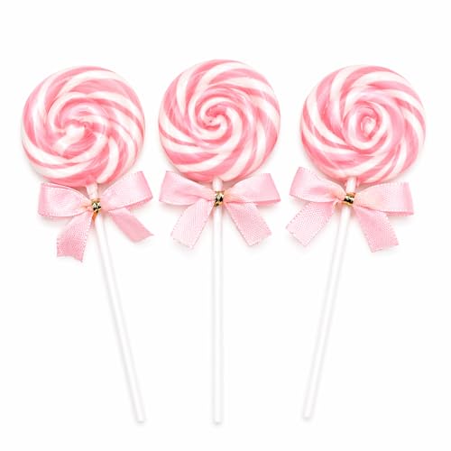 Pink Swirl Lollipops