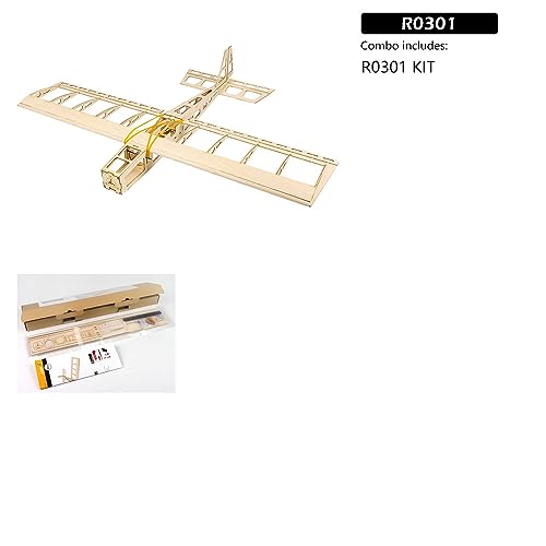 Kit de avión RC de balsa R03 STICK-06, aeromodelismo de madera de 580 mm para adultos principiantes 7