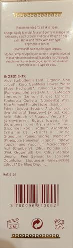 Makari Pure Radiance Exfoliating Sugar Scrub 4.4 oz ââ‚¬â€œ Rejuvenates And Nourishes Skin For A Radiant Soft And Supple Complexion - With Real Strawberry And Pomegranate Seeds ââ‚¬â€œ For All Skin Types