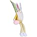 Lafey Ornements de poupée, c Ornements Exquis de Lapin de Pâques, Petit créatif avec de Longues Jambes sans(Long Legs Cuddling Yellow Rudolph)