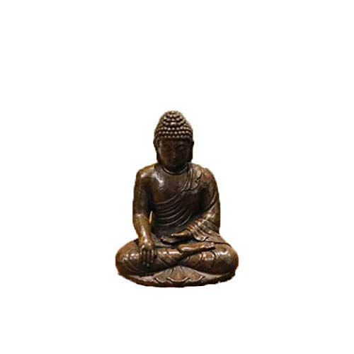 Statue de Bouddha en cuivre pur H3TF5J | Idéal pour cérémonie de thé chinoise artisanale