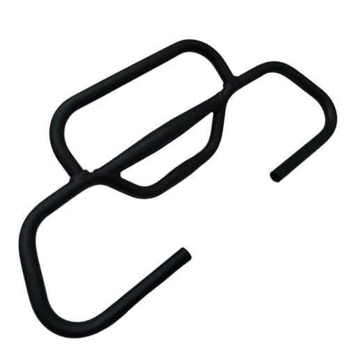 Oshhni Manillar Road Bend Negro, Accesorio de Repuesto Robusto de Alto Rendimiento, componente de aleación de Aluminio para Manillar de Bicicleta.