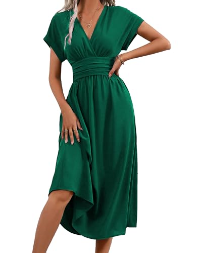 QUNERY Vestido Verano Mujer Vestido Largo Elegante...