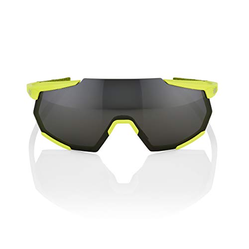 Image of 100% Racetrap Sport Performance Sunglasses - Sport and Cycling Eyewear (Soft Tact Banana - Black Mirror Lens)