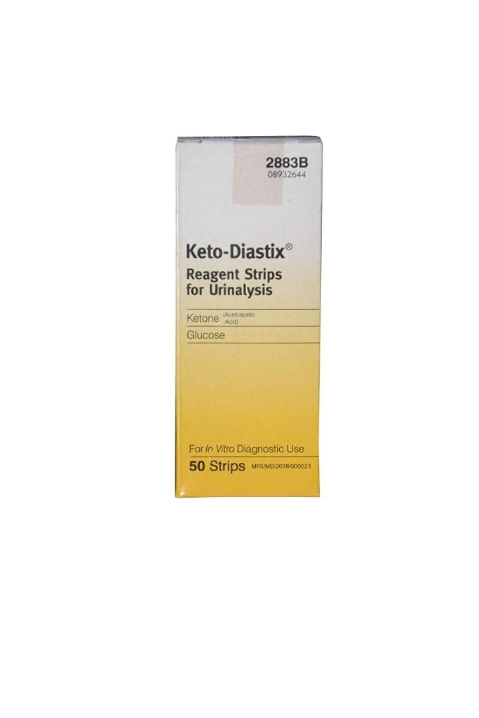 Keto-Diastix Reagent Strips for Urinalysis- 50 Each