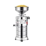 Commercial Soybean Milk Machine, 1100W Automatic Soymilk Making Machine Stainless Steel Grain Grinder with 60KG/H Yield Output for Home Milk Tea Shops Restaurants Hotels Schools