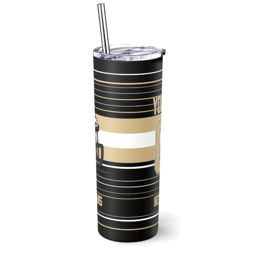 Image of New Orleans Tumbler 20oz Travel Mug Custom Name and Number Gifts
