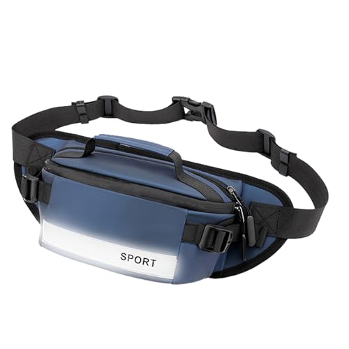 Riñonera Reflectante - Nylon De 26x15 Cm, Riñonera para Hombre, Cruzada En El Pecho | Cinturón De Seguridad Antirrobo para Viajes, Correr, Senderismo, Gimnasio, Deportes, Vacaciones, Desplazamie
