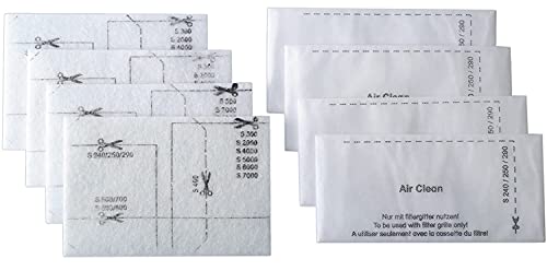Poweka Lot de 4 filtres SF-SAC20/30 compatibles avec les aspirateurs Miele S 300 399 i S 400 499 i S 500 599 S240 S250 S290 S4 S5 Serie #6713110