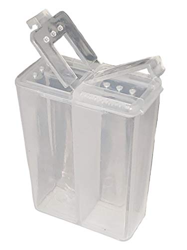 Mini 2 in 1 Salt and Pepper Shaker With Dual Sided Lid Pocket