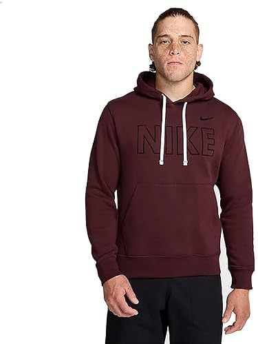 Nike Men's NSW Club Po BB Hoodie - Burgandy Crush (XX-Large)