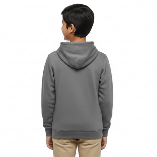 Image of Boy's Cotton Fleece Hooded Sweatshirt with Kangaroo Pocket