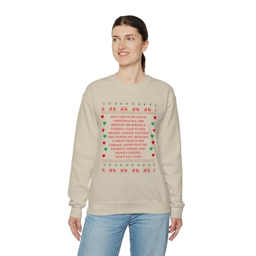 She Brought Me Sprinkle Cookies Sweatshirt, Ugly Christmas Sweatshirt