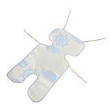 SUPVOX Sommer Kinderwagen Kühlmatte aus Atmungsaktivem Leinen Polyester Hautfreundlich Waschbar Kühlauflage Mehrfunktional für Buggy Sitz und Kinderwagen Leichte Handhabung