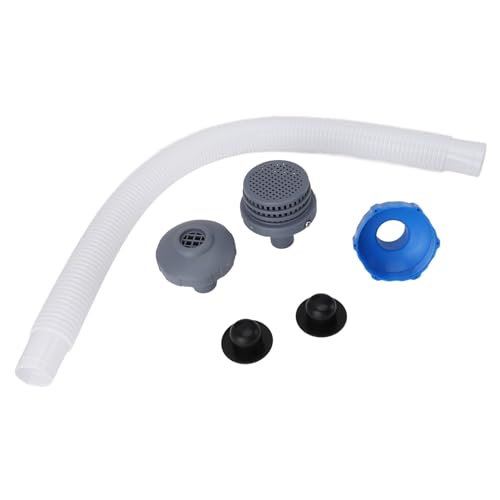 SUNGOOYUE Kit de Conector de Chorro de Agua para Piscina de Calidad con Boquilla de Entrada y Tapones para Piscina sobre el Suelo, Fácil Instalación
