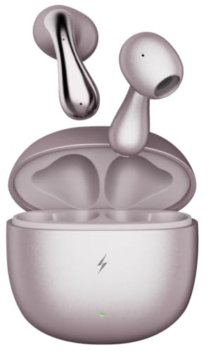 Image of Fire-Boltt Aero Lite TWS Earbuds Custom EQ Wireless Bluetooth 5.4 Music & App Support 50H Playtime Fast Charging Case 50ms Low Latency for Gaming Touch Controls Frost Pink