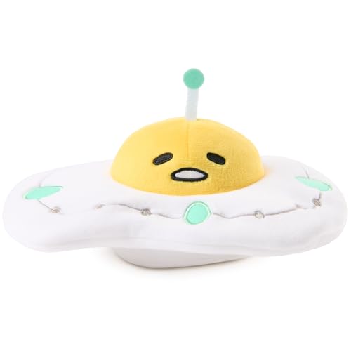Image of GUND Sanrio Gudetama The Lazy Egg Stuffed Animal, Gudetama UFO Plush Toy for Ages 1 and Up, 5 inch