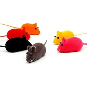 PETS EMPIRE Fun Plush Cat Rats, Cats Hunting Mouse Toys, Bite Proof Cat Squeek Toy, Interactive Mice Plush Squeaky, Kitten Playing Toys Rat, Soft Mouse Toys for Cats, Kittens – 3Pcs (Color May Vary)