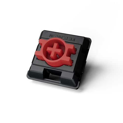 Image of Keychron Milk POM Low-Profile Red Switches 110pcs - Pre-Lubed Linear Mechanical Keyboard Switch Set, Smooth & Durable Full POM Housing & Stem, 45gf Actuation Force, Hot-Swap, Dustproof Wall