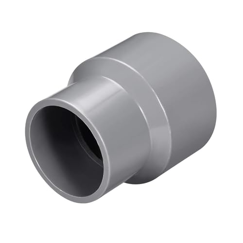 TA-VIGOR PVC Reducing Coupling Hub by Hub 50mm x 63mm Pipe Fitting Adapter Connector Grey - Image 3