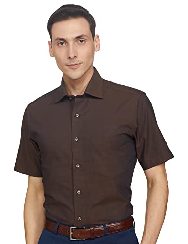 Image of Van Heusen Men's Solid Regular Fit Formal Shirt