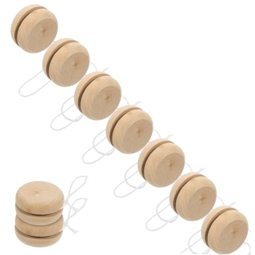 15Piezas Juguete de Madera DIY para Yo Yo para Pintar y Decorar Estimula Imaginación y Creatividad para Actividades y Desarrollo