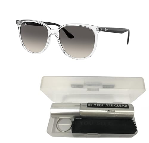 Ray-Ban RB4378 Sunglasses Bundle: RB 4378 647711 Transparent Grey Gradient and Eyewear Cleaning Kit2