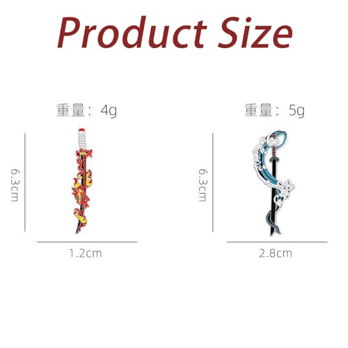 Image of 2PCS Enamel Pins, Anime Accessories, Badges with Pin for Bags and Collectors, Anime Themed Badges for Gifting