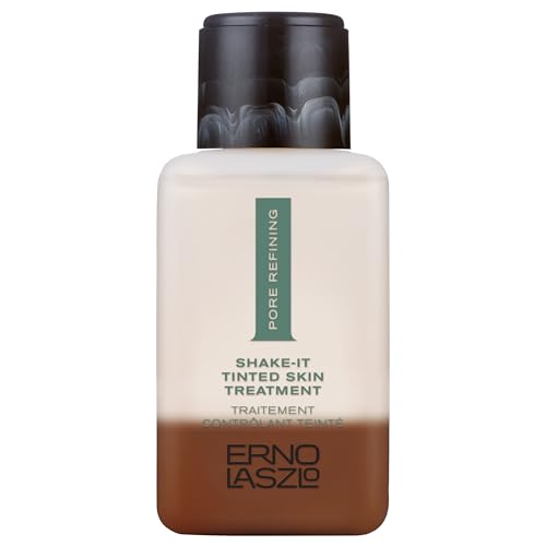 Erno Laszlo Shake-It Tinted Skincare Treatment, Deep Face Tint for Deeper Complexions, Beautiful Skin Tone, Controls Oil, Natural Matte Finish (3 Fl Oz)