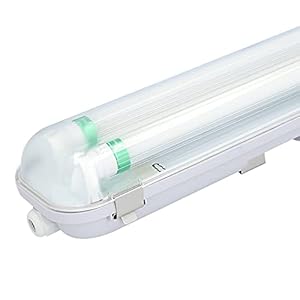LED T8 TL Armatuur IP65 60 cm 4000K 9W 2880lm 160lm/W incl. flikkervrije LED buizen Koppelbaar