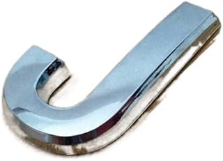 House Numbers 3.5cm/5cm/7cm/10cm 0123456789 Modern Silver Plaque Number House Hotel Door Number Address Digits Sticker Plate Sign Plastic Door Numbers (Color : Letter J, Size : 7cm)