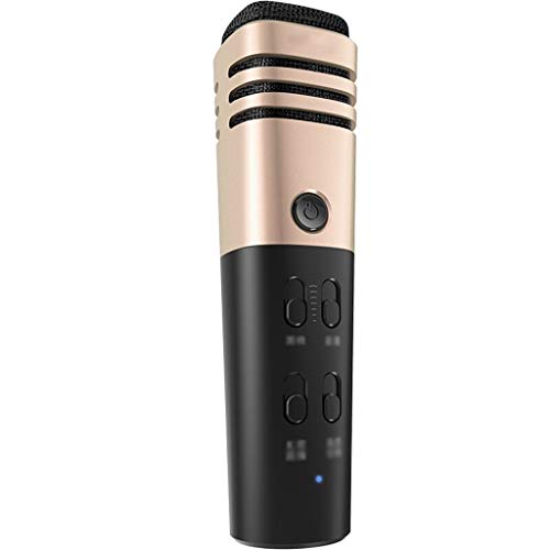 Mikrofon Handy-Mikrofon mit Soundkarte Singen Home Recording Weizen Live-Ausrüstung gewidmet (Color : A)