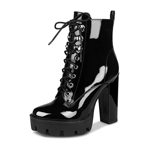 wetkiss Patent Leather Platform Boots Cover