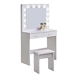 habitacion tocador hemnes Múltiples usos: perfecto para dormitorio, vestidor, habitación de las niñas, sala de estar como tocador, escritorio de maquillaje, mesa de almacenamiento de dormitorio, armario con espejo.