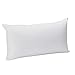Pikolin Home - Almohada de fibra antiestrés con hilo de carbono ideal para dormir boca arriba y de lado de firmeza baja, Blanco, 40 x 75 cm
