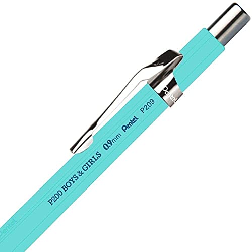 Lapiseira Sharp B&G 0.9 mm, Pentel, Verde Água, Pacote de 1