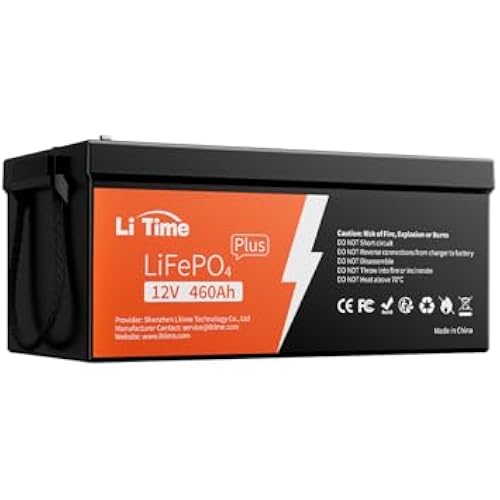 Litime 12V 460Ah Group 8D Lithium LiFePO4 Battery for RV Marine Solar