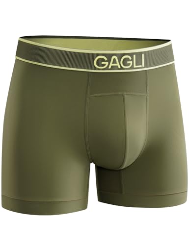Boxershorts Herren, Atmungsaktive Mesh-Unterwäsche Athletic Shorts für Männer mit Feuchtigkeitsregulierung (DE/NL/SE/PL, Alphanumerisch, XXL, Regular, Regular, Grün)